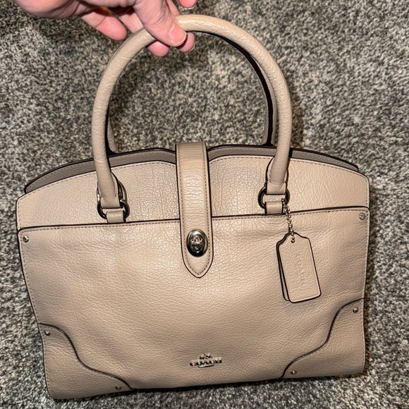COACH TURNLOCK CARRYALL SATCHEL LEATHER BAG J1721-37575 - Picture 1 of 10